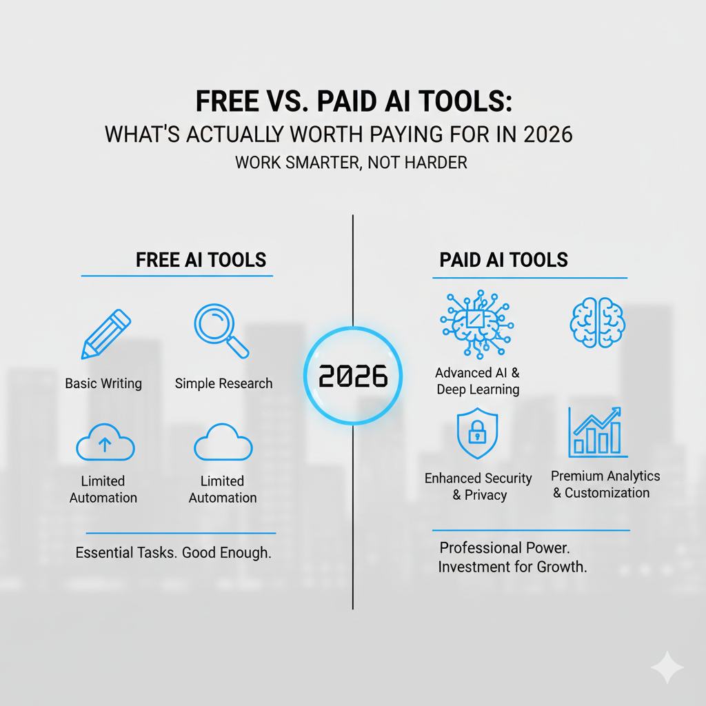 Free vs Paid AI Tools: What’s Actually Worth Paying For in 2026?